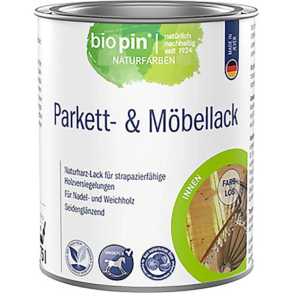 Biopin Parkett- & Möbellack Farblos 0,75, günstig online kaufen