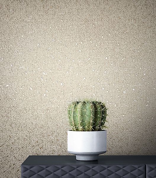Newroom Vliestapete, Taupe Tapete Uni Leicht günstig online kaufen