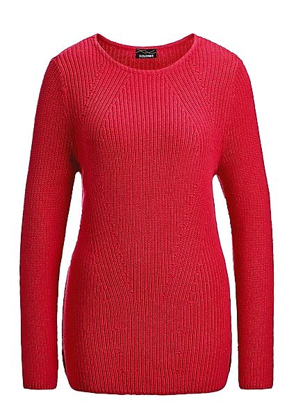 GOLDNER Strickpullover "Kurzgröße Figurschmeichelnder Baumwoll-Pullover" Oh günstig online kaufen