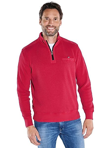 Engbers Sweatshirt Herren Sweatshirt strukturiert, Rot günstig online kaufen