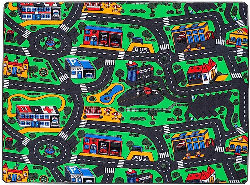 Primaflor-Ideen in Textil Kinderteppich »CITY, Made in Belgium«, rechteckig günstig online kaufen