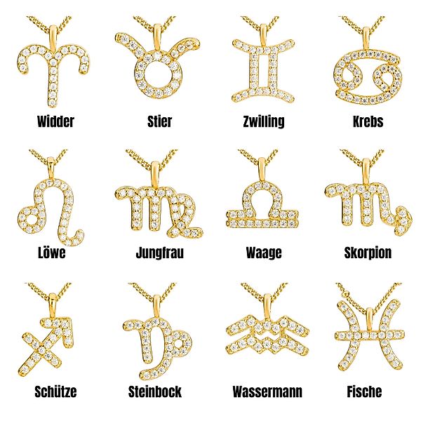 Brandlinger Kette mit Anhänger Sternzeichenkette, Silber günstig online kaufen