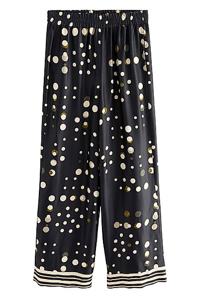 Next Dehnbund-Hose Satinhose mit weitem Beinschnitt günstig online kaufen