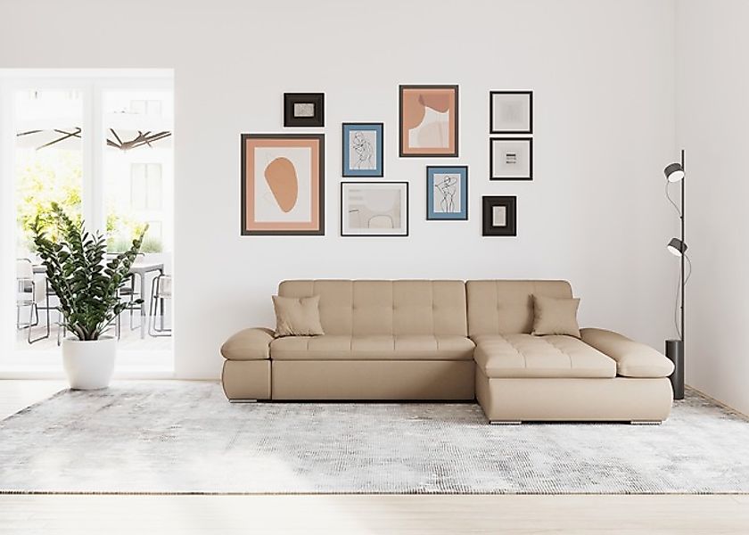 DOMO collection Ecksofa »Moric, L-Form, XXL-Sofa - Breite 300cm«, wahlweise günstig online kaufen