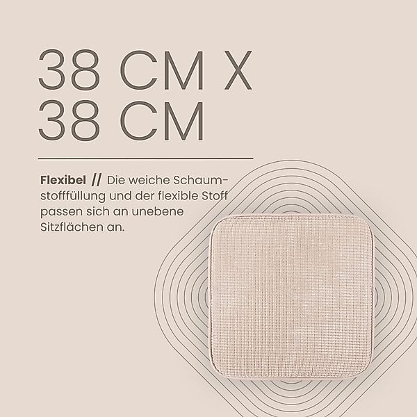 Bestlivings Stuhlkissen Sitzkissen Struktur - Anti günstig online kaufen