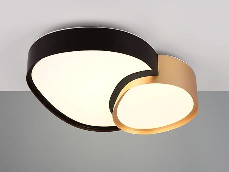 LED-Deckenleuchte 21W Gold 1 Stück Metall Schwarz, Gelb günstig online kaufen