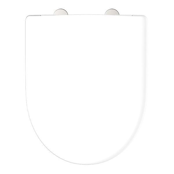 Schütte WC-Sitz D-Form Pro 3 Duroplast mit Absenkautomatik Weiß günstig online kaufen