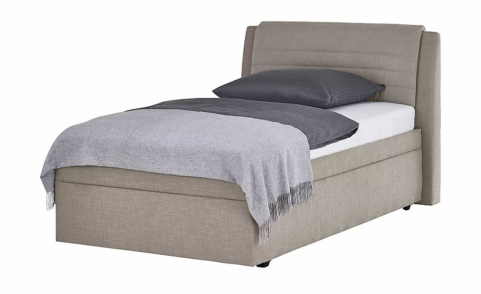 Polsterbett mit Stauraum  York ¦ beige ¦ Maße (cm): B: 139 H: 112 T: 220.0 günstig online kaufen