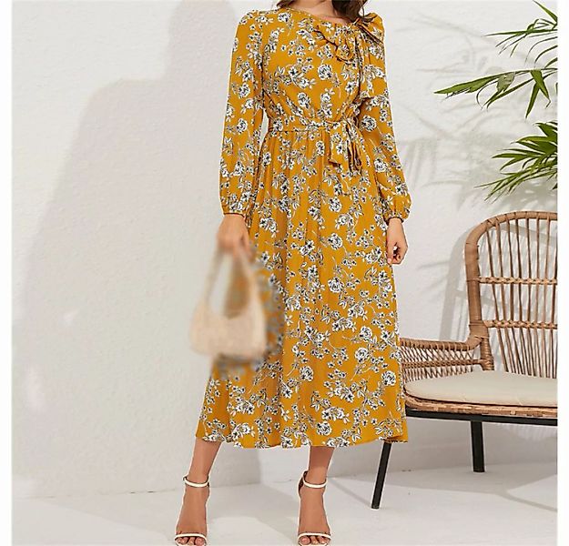 AFAZ New Trading UG Sommerkleid Damen Rockabilly Knielang Vintage Kleid Fal günstig online kaufen