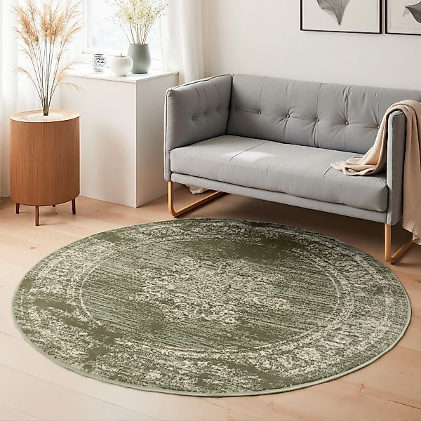 HANSE Home Teppich "Lydia" rund 9 mm Höhe Wohnzimmer, Schlafzimmer, Flur, K günstig online kaufen