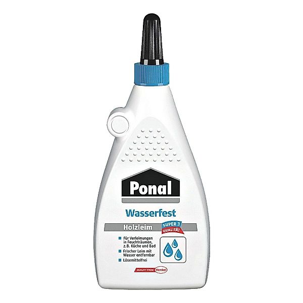 Ponal Holzleim Wasserfest 225 g Flasche trocknet transparent günstig online kaufen