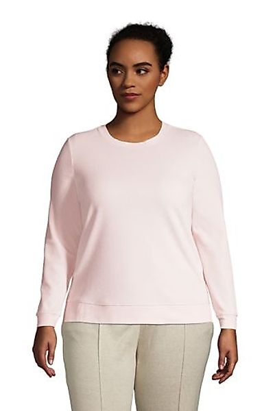 Sweatshirt aus Velours in großen Größen, Damen, Größe: 56-58 Plusgrößen, Pi günstig online kaufen