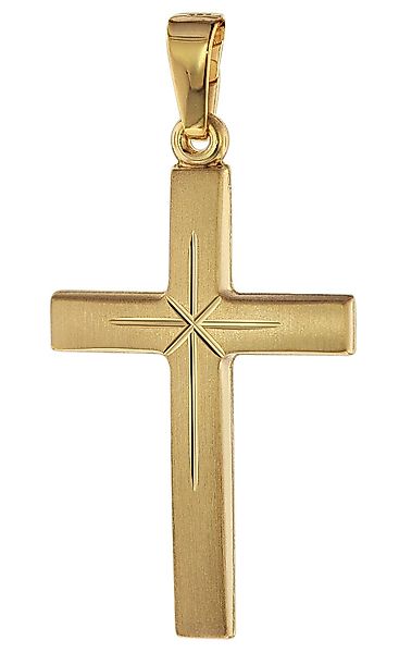 trendor Kreuzanhänger -Gold 585 (14 Karat) günstig online kaufen