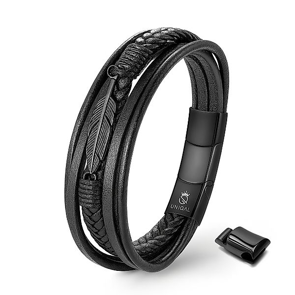 UNIQAL.de Lederarmband Unisex geflochten, Echtleder & günstig online kaufen
