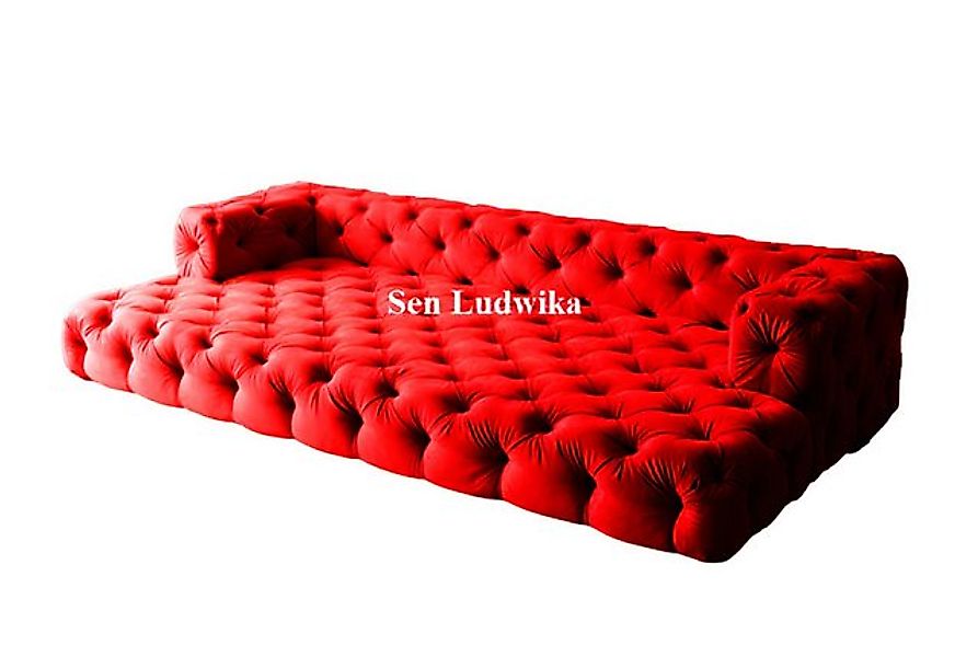 JVmoebel Big-Sofa Design Chesterfield Sofagarnitur Big xxl Sofa 5-Sitzer Po günstig online kaufen