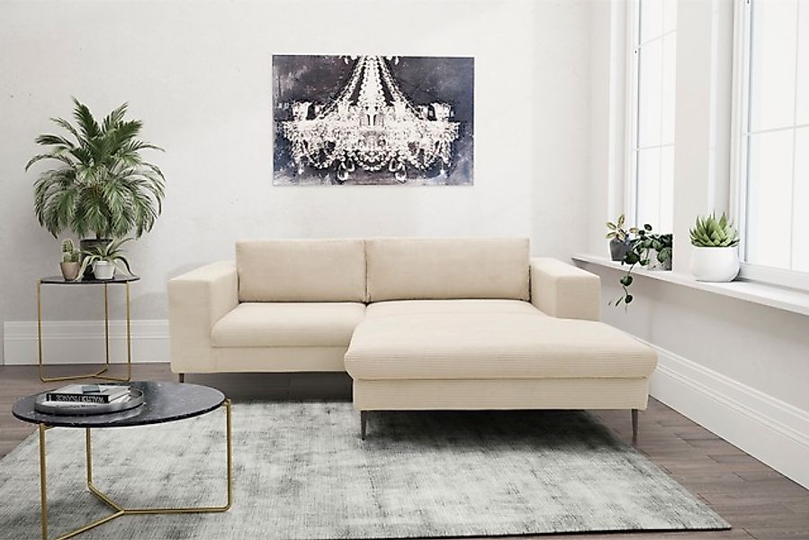 DOMO collection Ecksofa »Modica kompakt und elegant, Breite 244, L-Form«, m günstig online kaufen