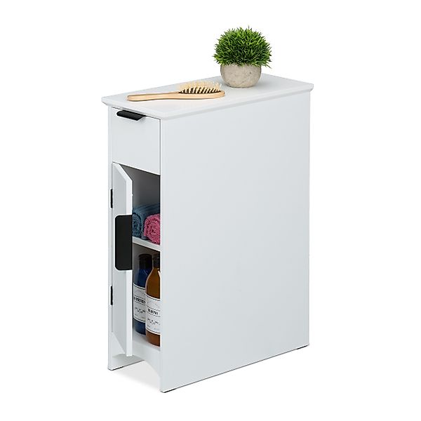 relaxdays Standregal Nischenschrank mit Schublade und günstig online kaufen