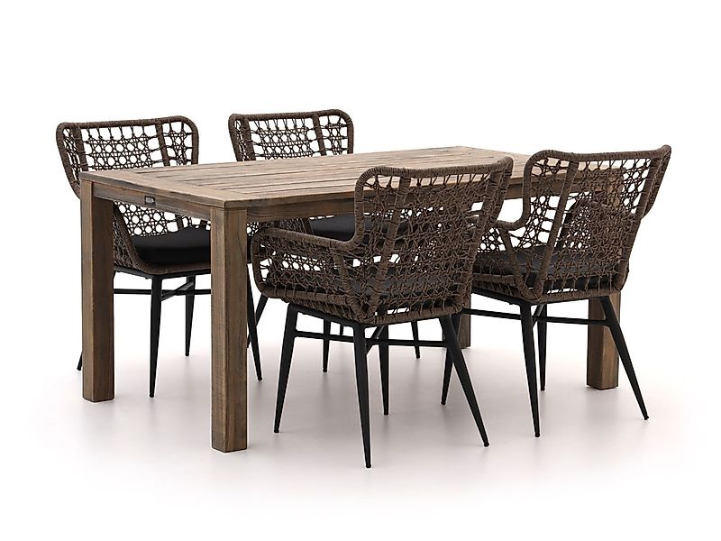 Intenso Busso/ROUGH-S 160 cm Gartenmöbel-Set 5-teilig günstig online kaufen