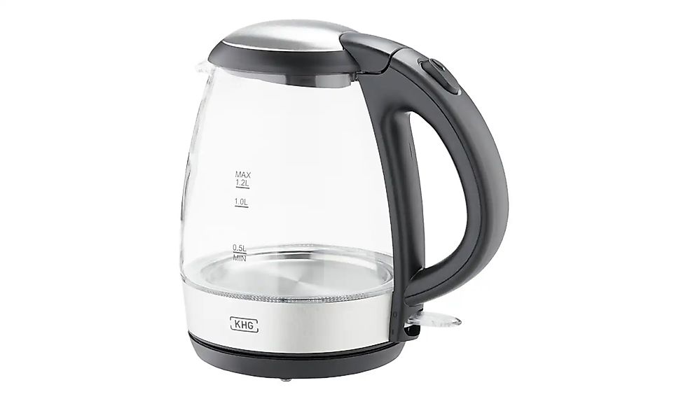 KHG Wasserkocher  WK-121GES ¦ silber ¦ Kunststoff,Edelstahl,Glas ¦ Maße (cm günstig online kaufen