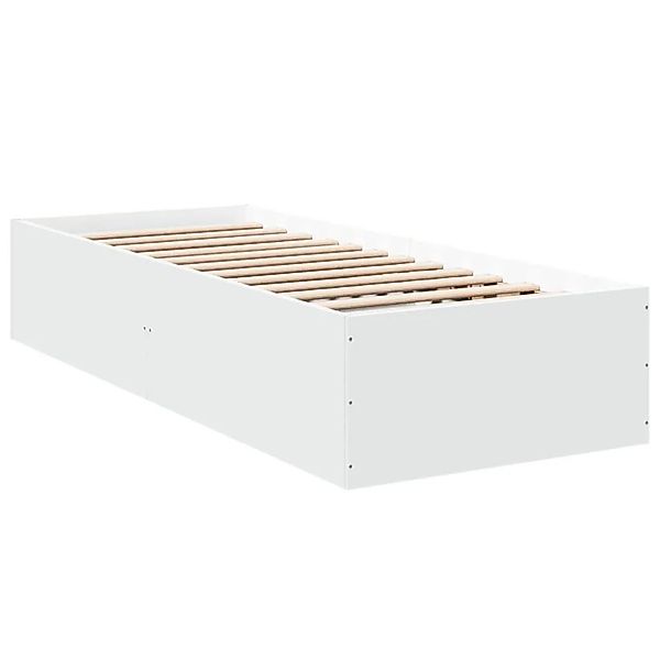 vidaXL Bettgestell Weiß 90x200 cm Holzwerkstoff 3281056 günstig online kaufen