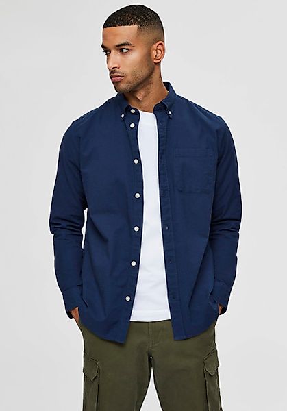 Selected Langarmhemd SLHREGRICK-OX SHIRT LS NOOS günstig online kaufen