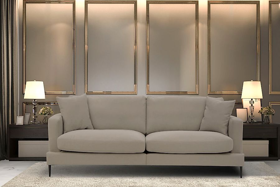 Home affaire 3-Sitzer "Cozy elegantes Designsofa, Maße B/T/H: 211/97/80 cm" günstig online kaufen