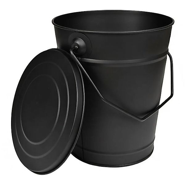 BLACK OAK Ascheeimer ETNA 14L mit Deckel – Feuerfester Aschebehälter aus Me günstig online kaufen