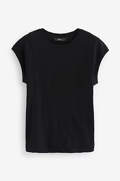 Next T-Shirt Kurzärmeliges Slub T-Shirt mit günstig online kaufen