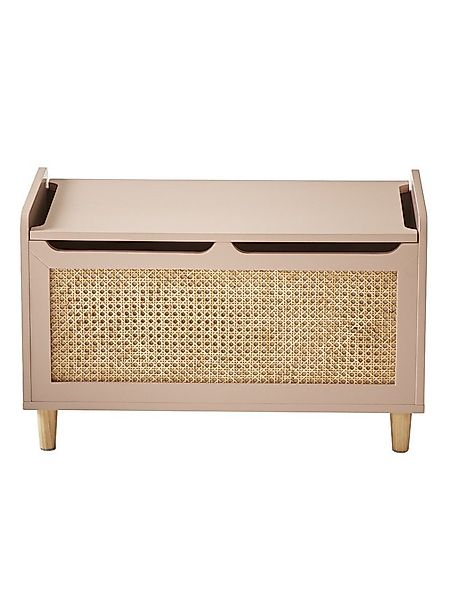 vertbaudet Sitzbank Kinderzimmer Spielzeugtruhe mit Rattan POESIE günstig online kaufen