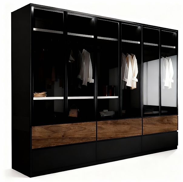 Palms-Store Kleiderschrank Drehtürenschrank Amsterdam inkl. Zubehörpaket in günstig online kaufen