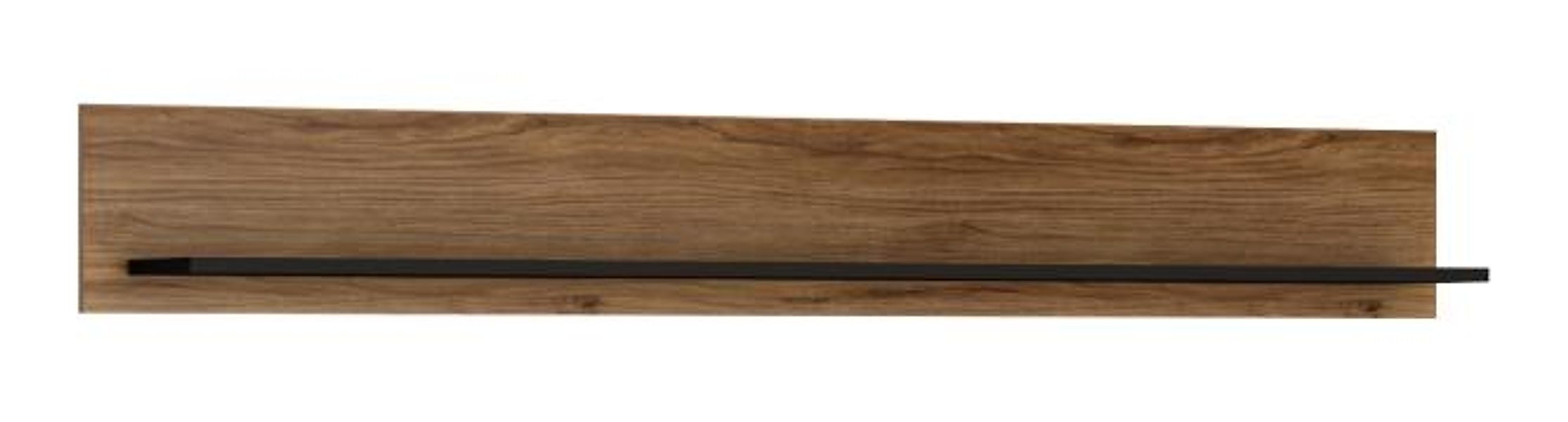 Wandregal BROLO BROP01 von Wojcik Catania Eiche/Perlschwarz günstig online kaufen