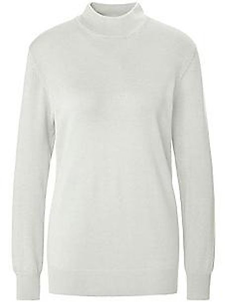Stehbund-Pullover Modell Sabrina Peter Hahn Seide/Kaschmir weiss günstig online kaufen