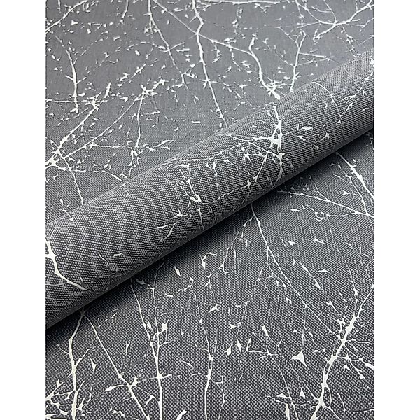 Newroom Vliestapete Äste Anthrazit Äste Floral FSC® günstig online kaufen