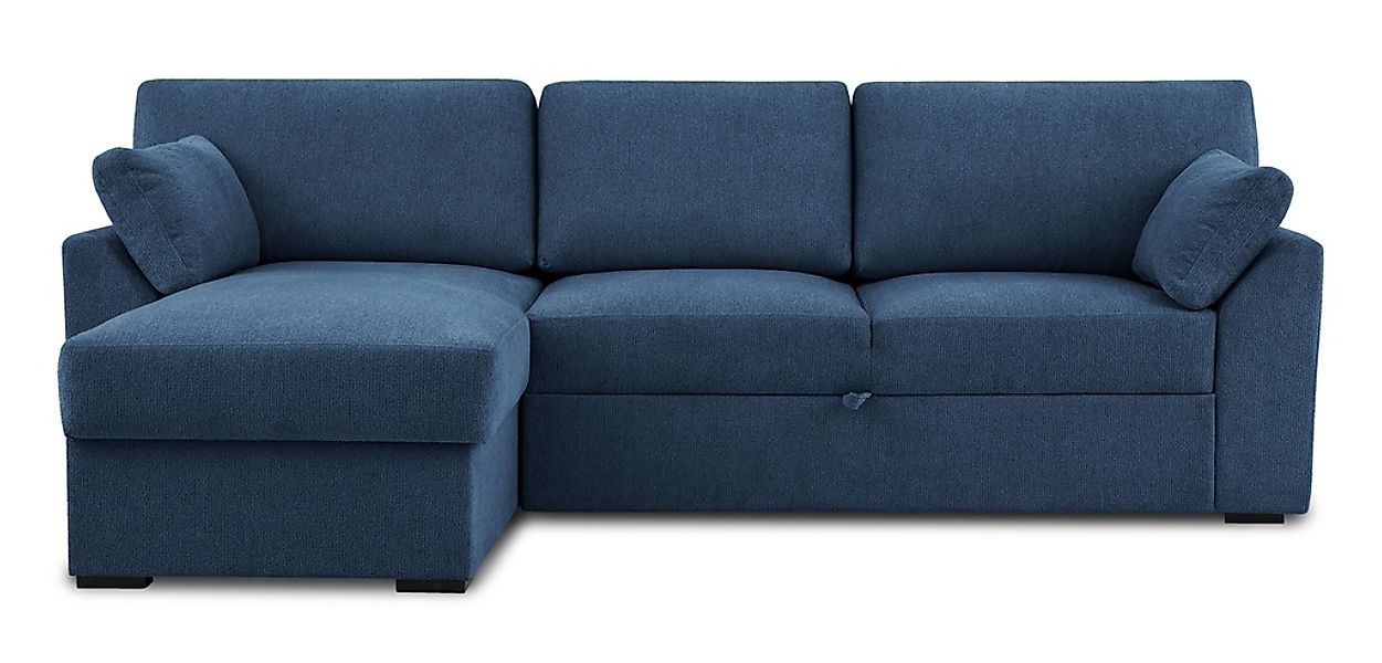 Home affaire Ecksofa "Citry", Breite 246 cm, Chenille, Bettfunktion, Bettka günstig online kaufen