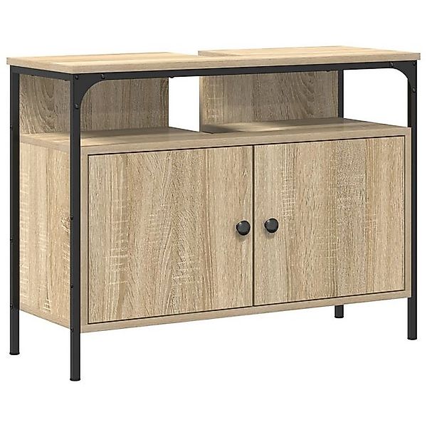 vidaXL Badezimmerspiegelschrank Waschbeckenunterschrank Sonoma Eiche 80x30x günstig online kaufen