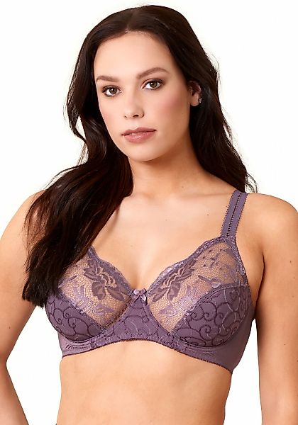 Elbrina "EMBROIDERY" breite Träger, ohne Schale, mit Bügel, mit Spitze, fem günstig online kaufen