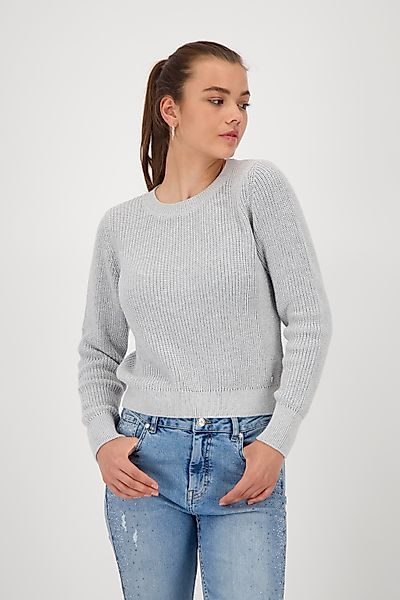 Monari Strickpullover "Pullover Basic Lurex", Mit Rundhalsausschnitt günstig online kaufen