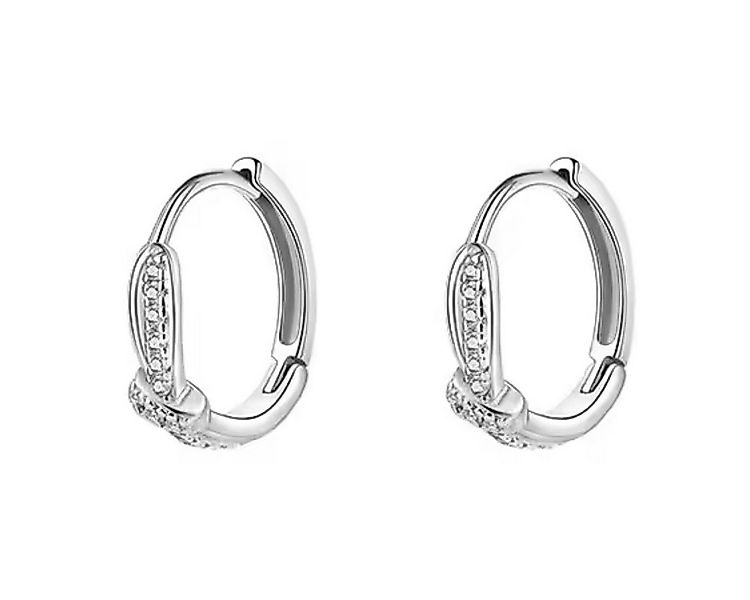 ELLAWIL Paar Creolen Ohrschmuck Damenohrringe Zirkonia Creole Ohrcreolen Gl günstig online kaufen