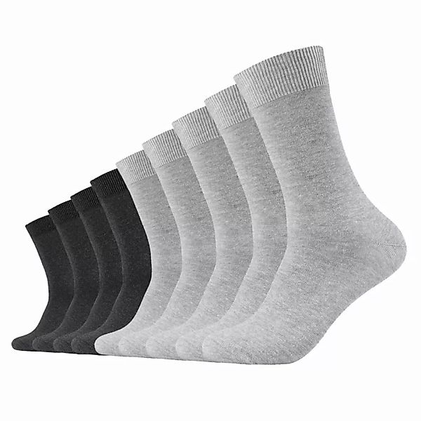 Camano Unisex Socken - Comfort Socks, einfarbig, 9er Pack Hellgrau/Grau 47- günstig online kaufen