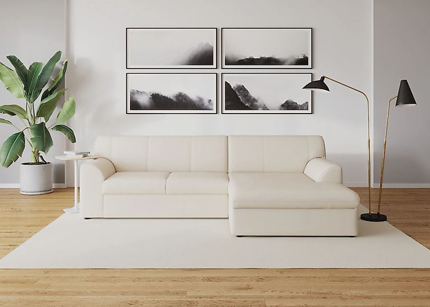 DOMO collection Ecksofa "Topper, elegant und zeitlos, kompaktes Stellmaß 24 günstig online kaufen
