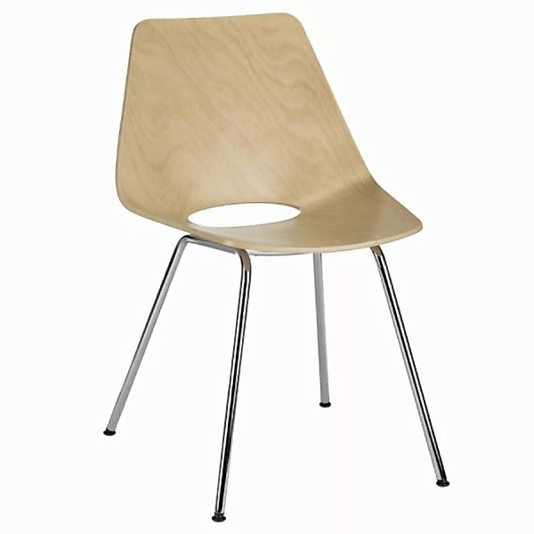 THONET S 661 Stahlrohrstuhl | Buche natur | Gestell chrom günstig online kaufen