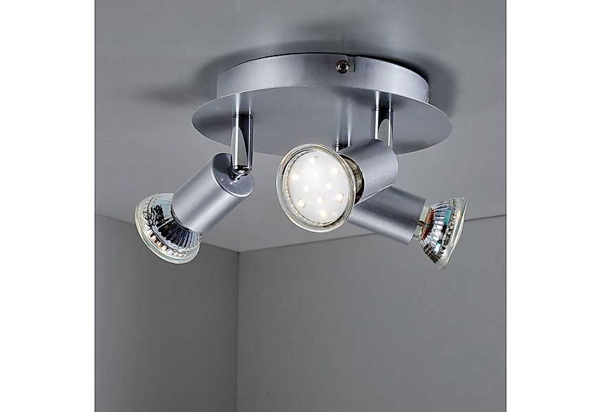 B.K.Licht LED Deckenspots Lunis 3, LED wechselbar, Warmweiß, LED Deckenleuc günstig online kaufen
