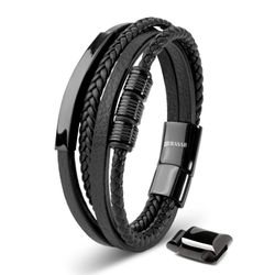 SERASAR Lederarmband Leder Herrenarmband "Brave" (Klassisch, günstig online kaufen