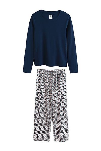Next Pyjama Gerippter Langarm-Pyjama (2 tlg) günstig online kaufen