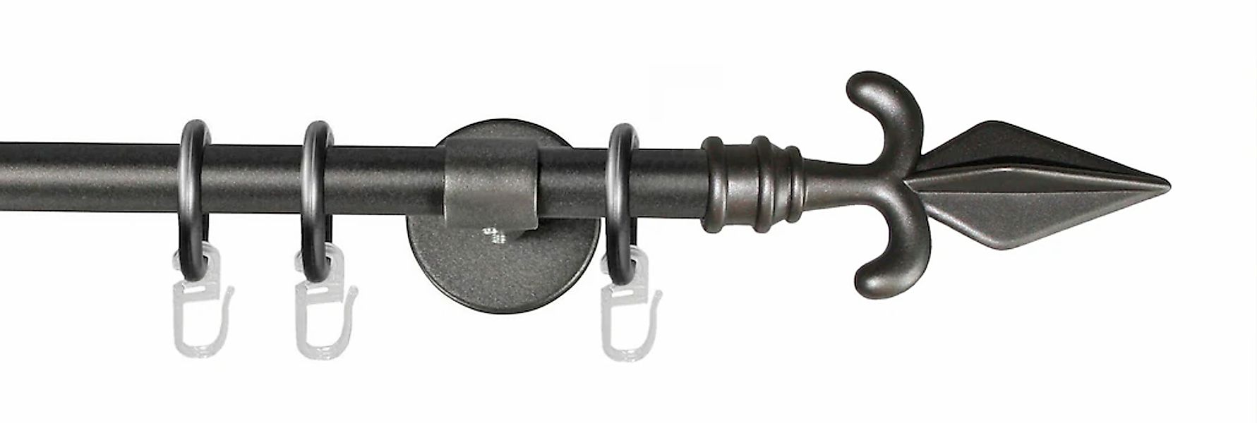 GARESA Gardinenstange "RUSTIKA" Ø 16 mm 1 läufig-läufig Wunschmaßlänge rust günstig online kaufen