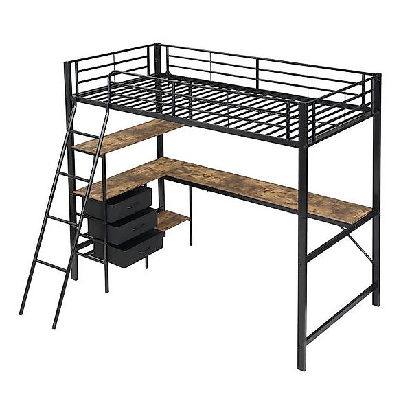 Gotagee Etagenbett Eisenbett Gästebett 90x200 Kinderbett Metallbett Mit Tis günstig online kaufen