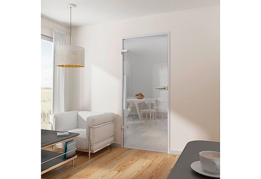 inova wohnen Zimmertür 83,4 x 197,2 cm Klarglas Drehtür, inkl. Beschlagset günstig online kaufen