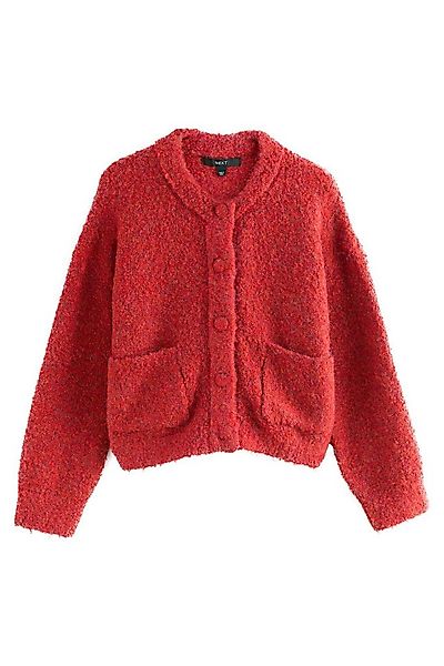 Next Strickjacke Bouclé-Strickjacke mit Rundhalsausschnitt (1-tlg) günstig online kaufen