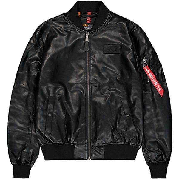Alpha  Lederjacken MA-1 VF Vegan Leather - black günstig online kaufen