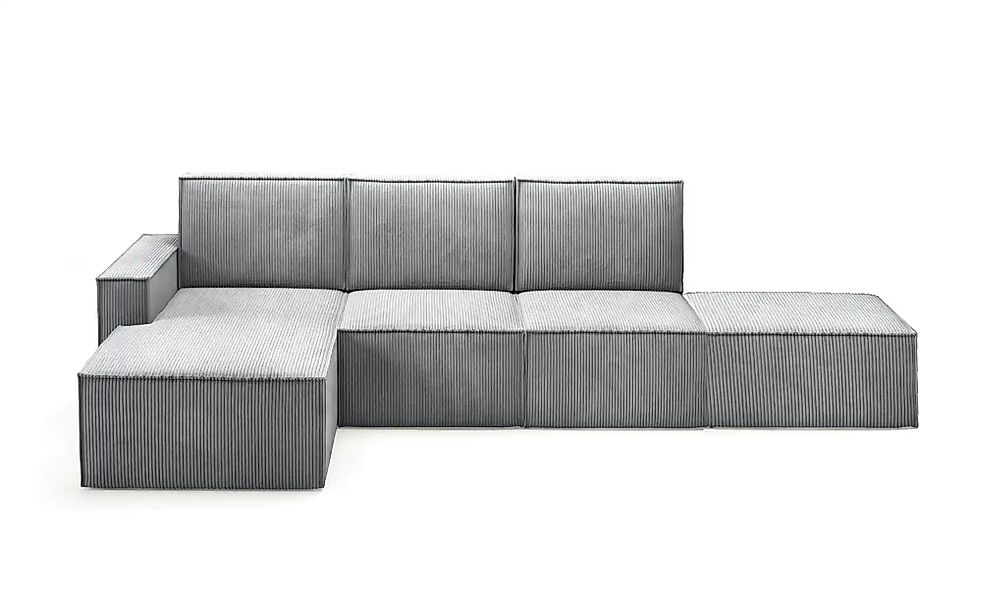 Ecksofa mit Pouf Orto ¦ grau ¦ Maße (cm): B: 329 H: 93 Polstermöbel > Sofas günstig online kaufen